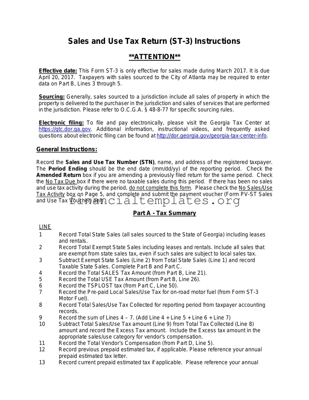 Get Ga St 3 Tax Form