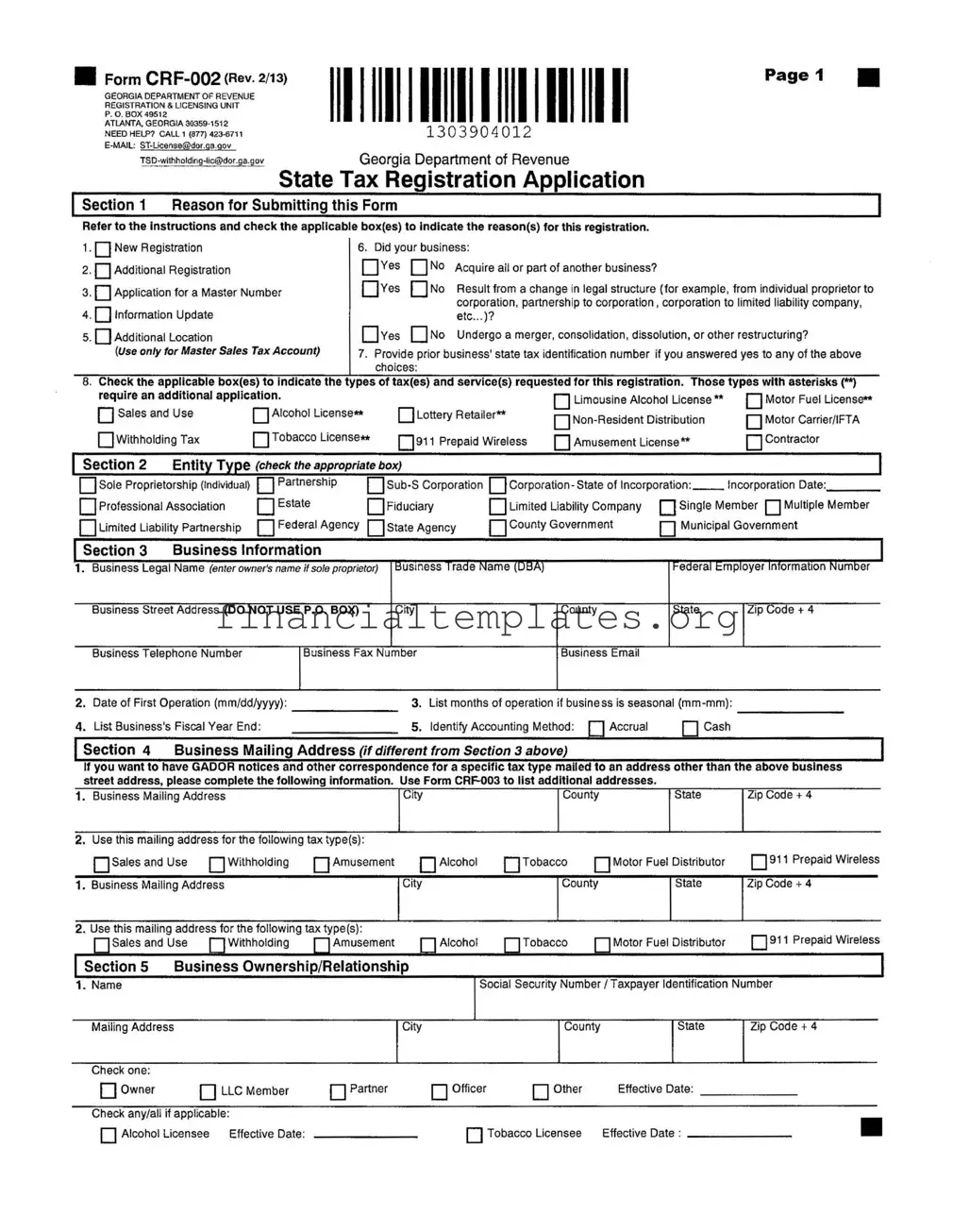 Get Georgia State Tax Instruction Form