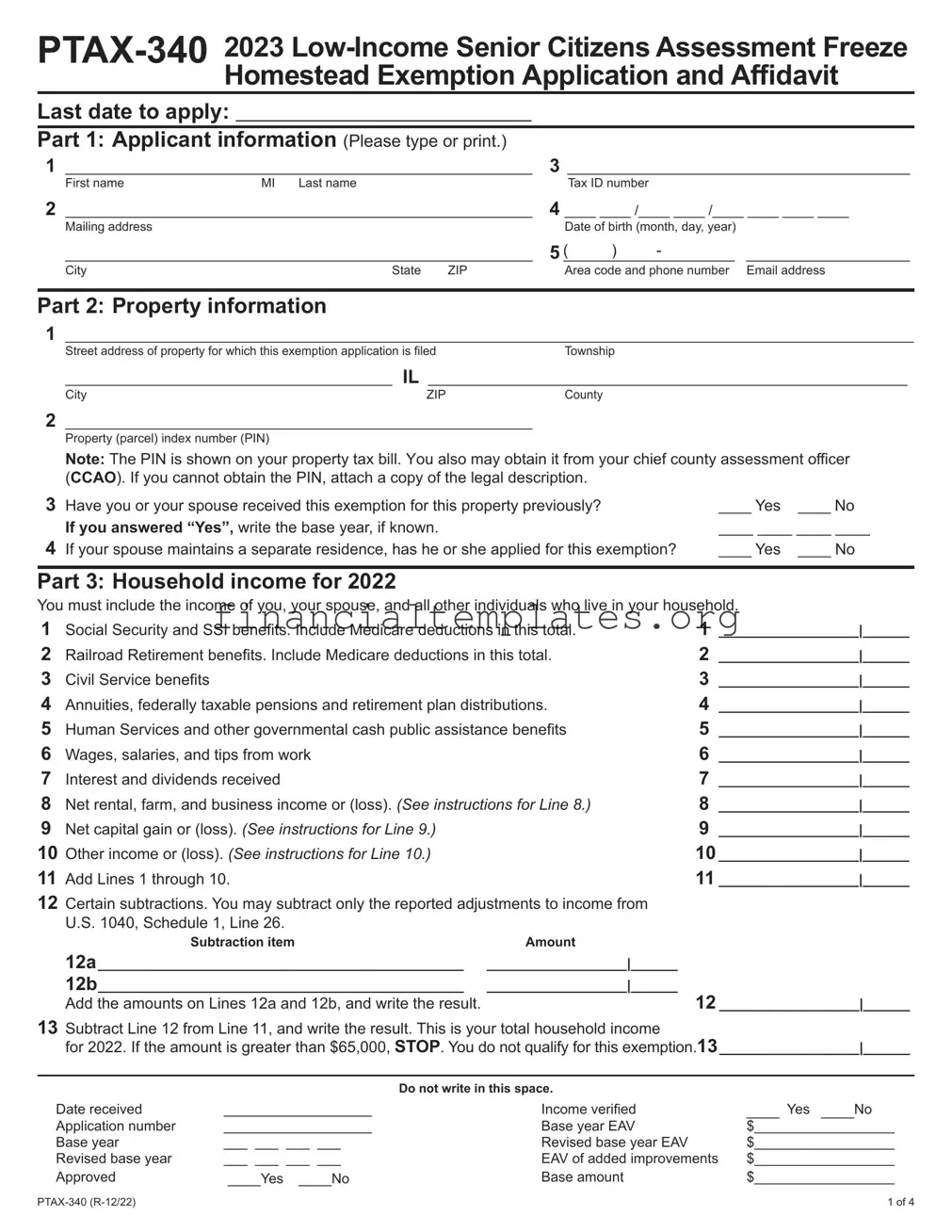 Get Illinois Ptax 340 Form