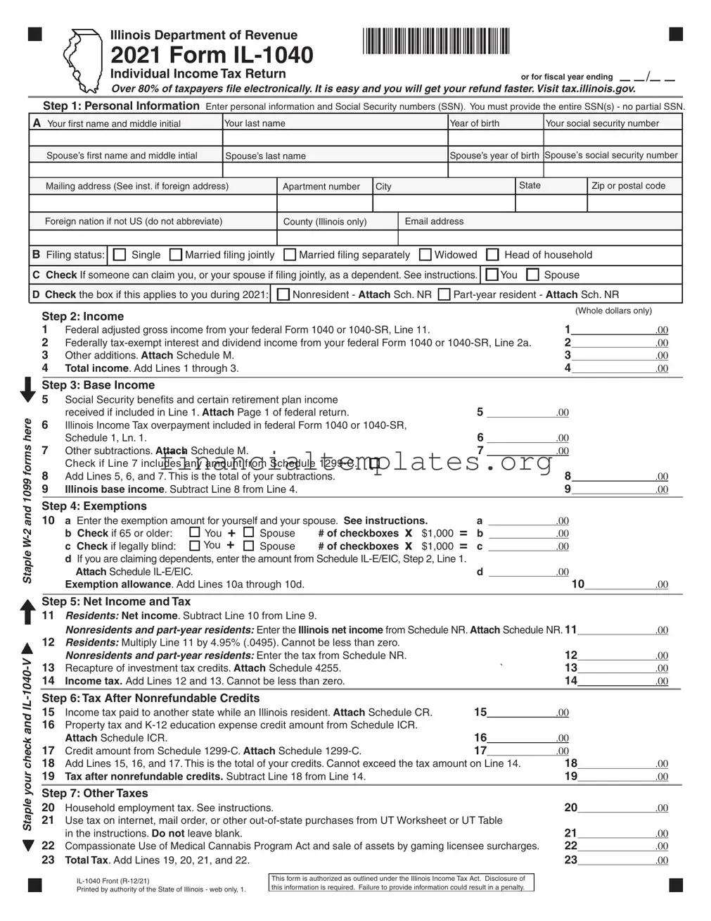 Get Illinois Tax Form