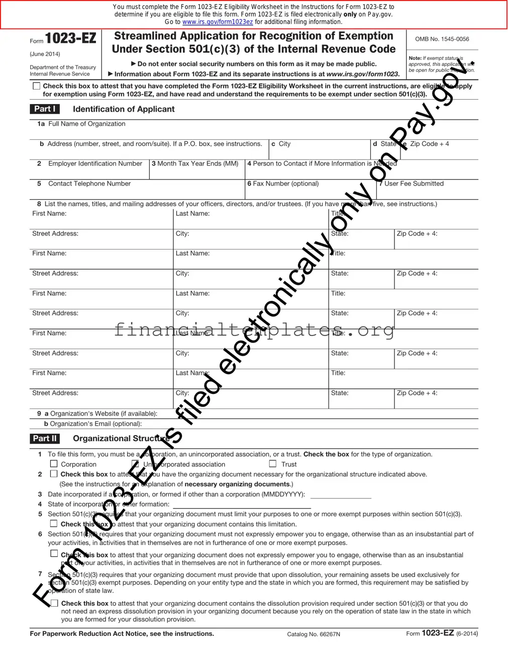 Get IRS 1023-EZ Form