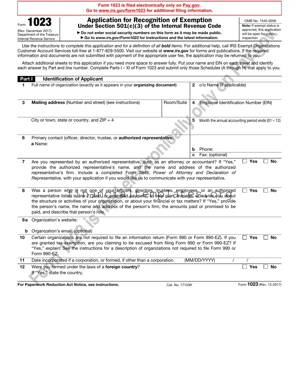 Get IRS 1023 Form