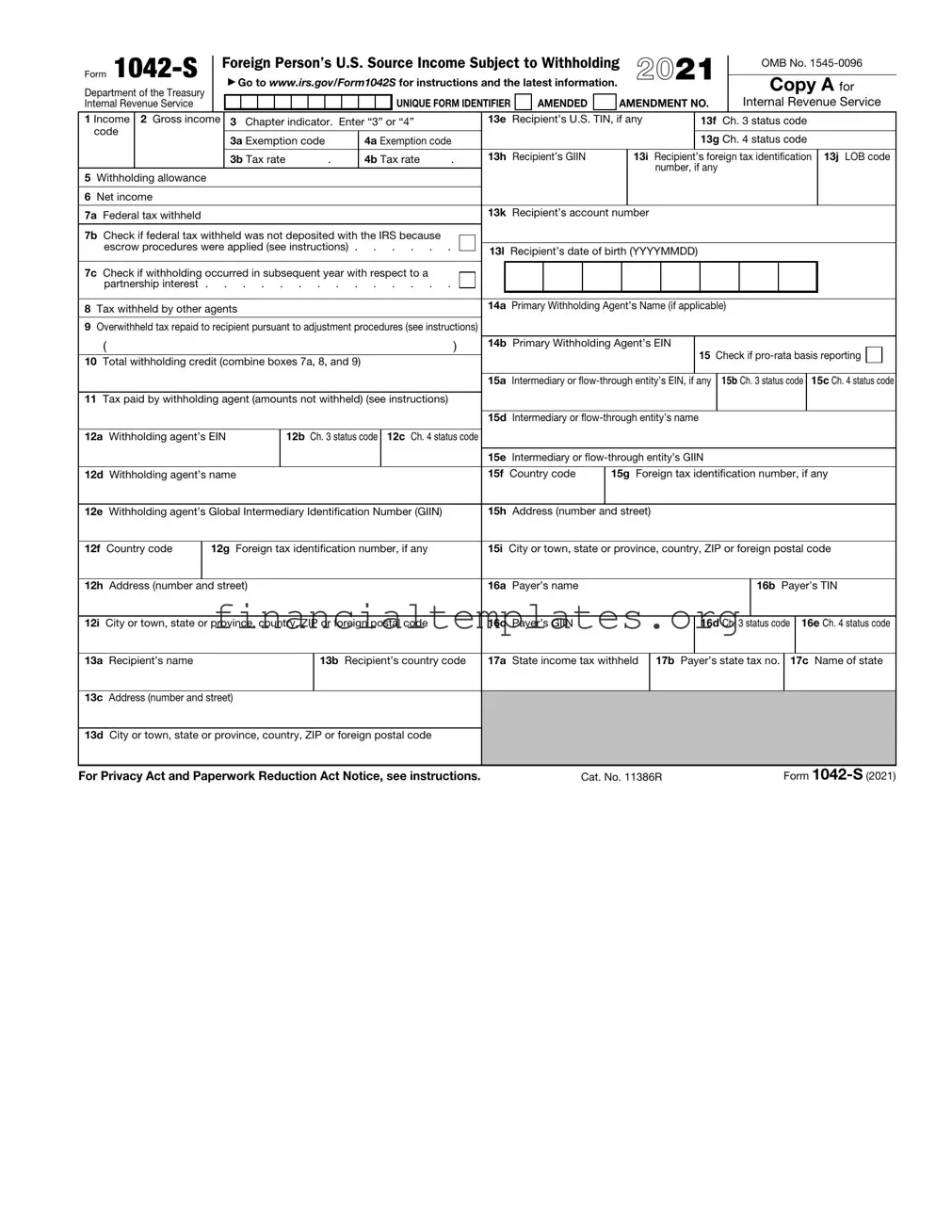 Get IRS 1042-S Form