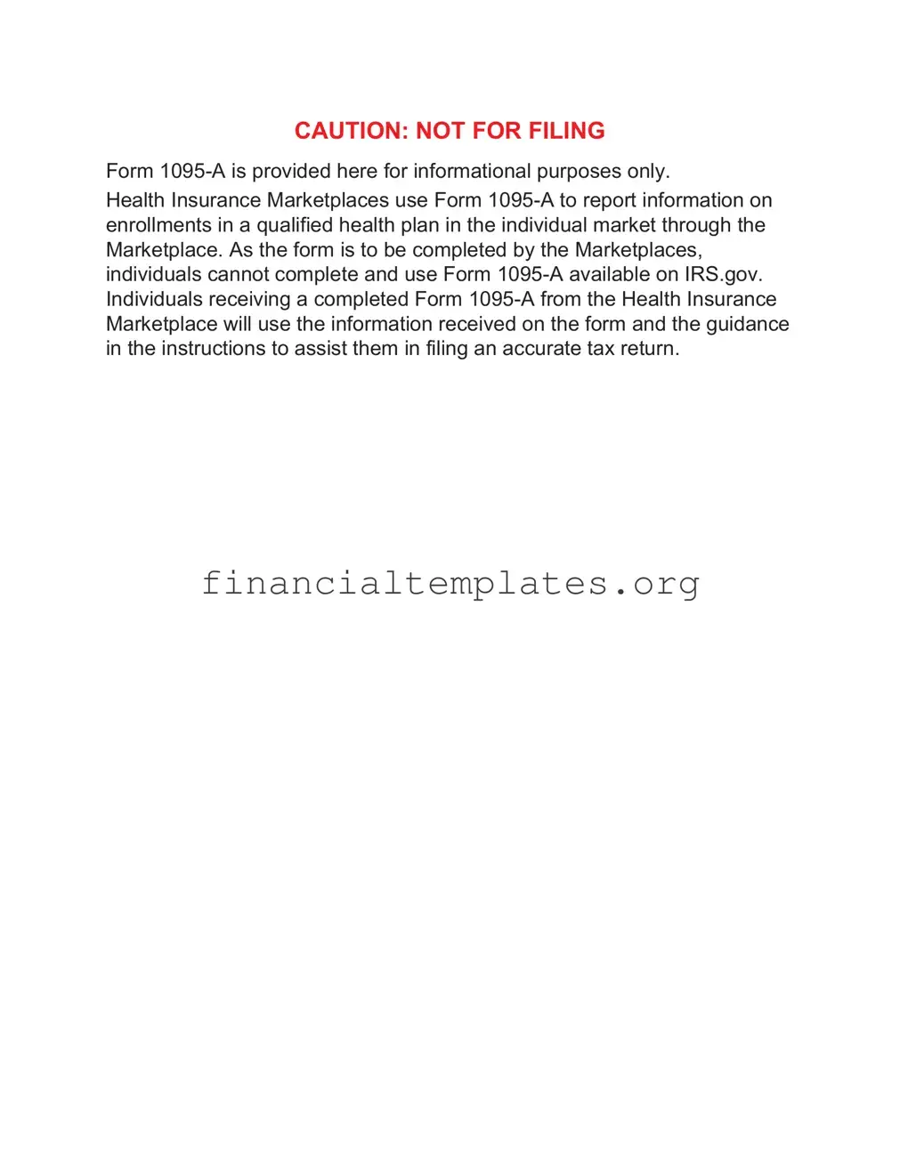 Get IRS 1095-A Form