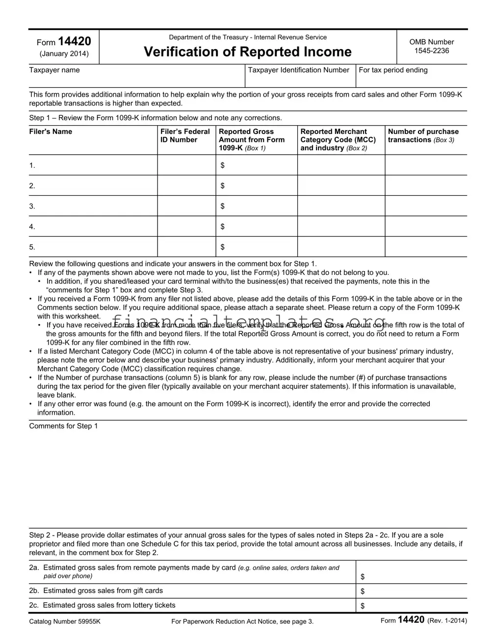 Get Irs 14420 Form