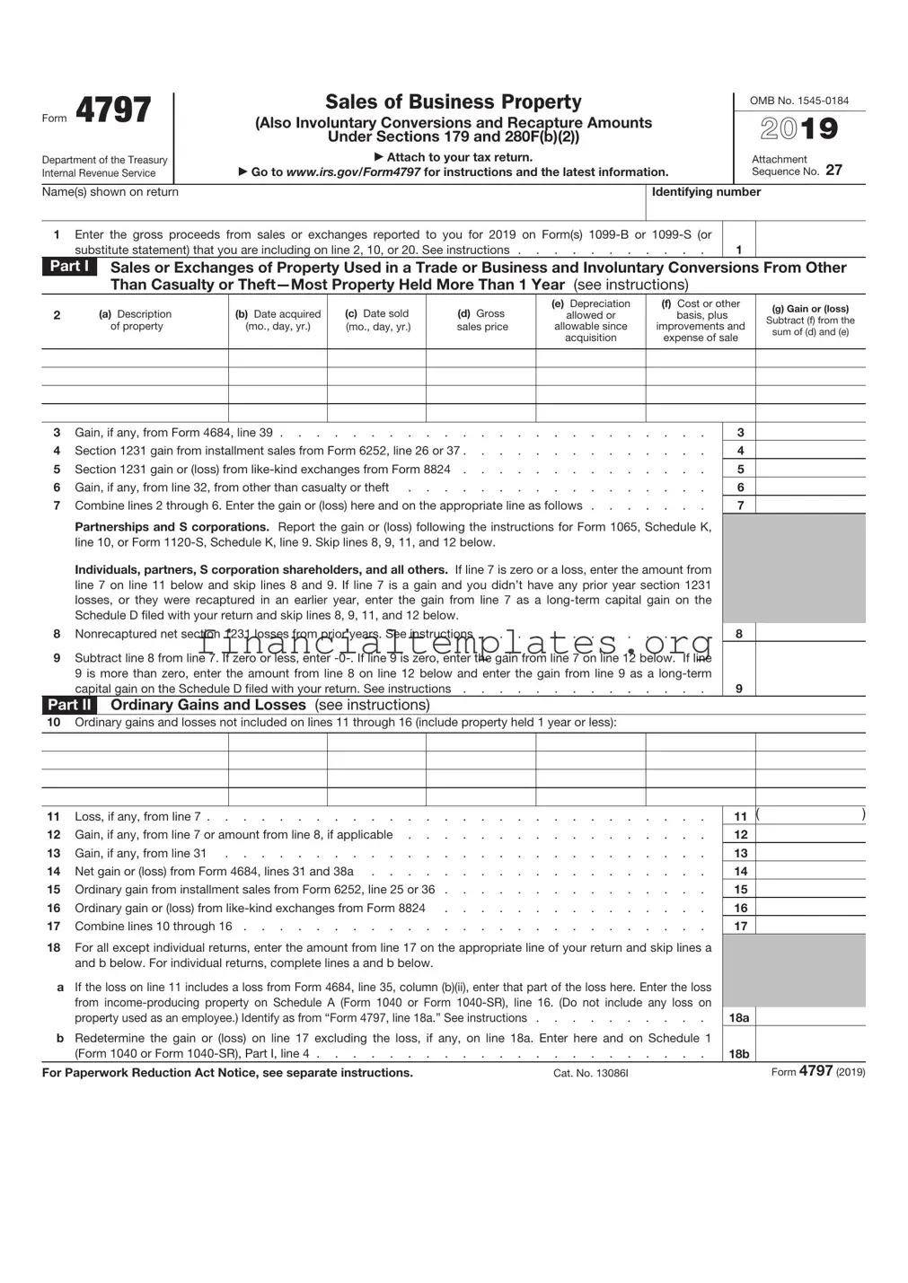 Get IRS 4797 Form