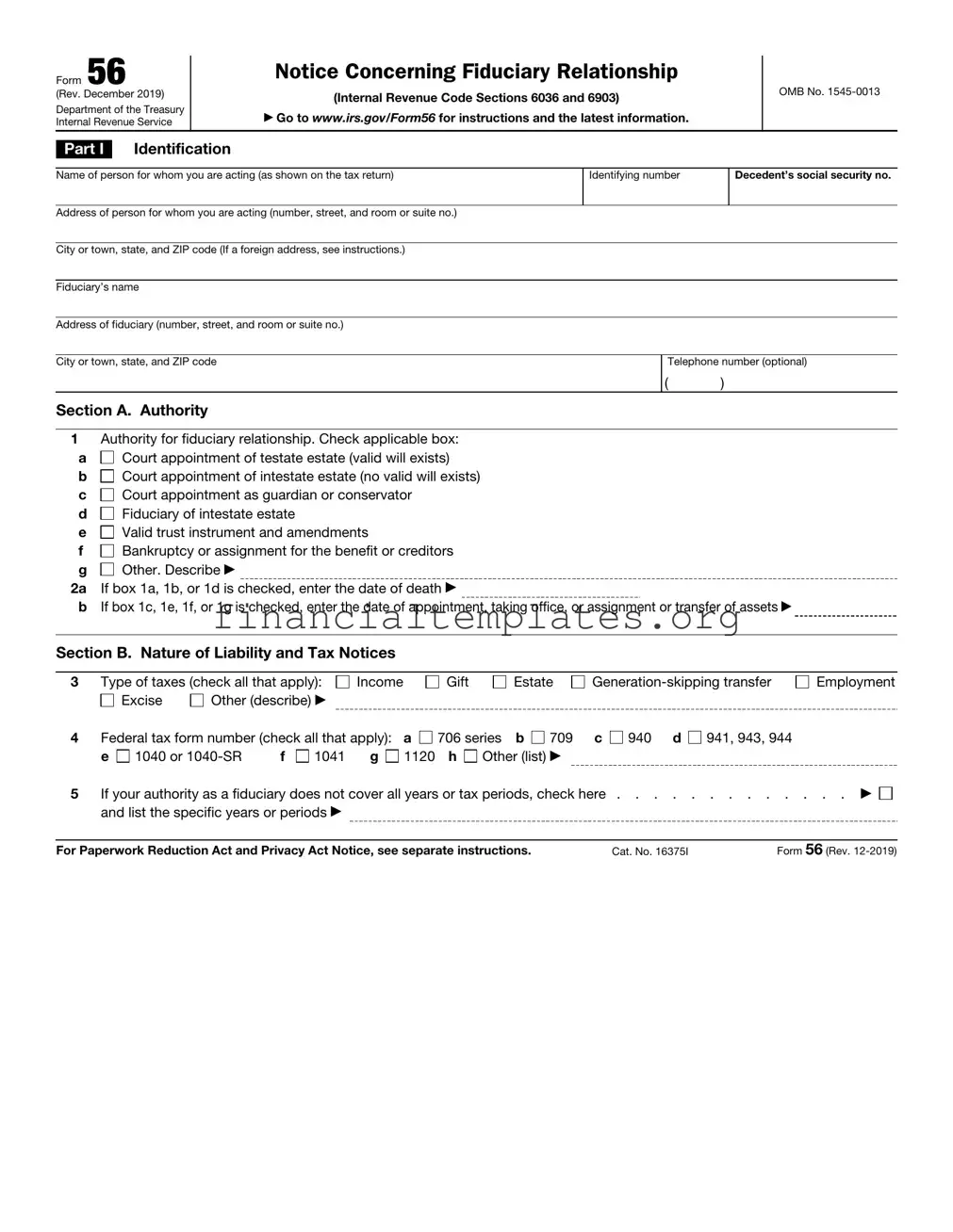 Get Irs 56 Form