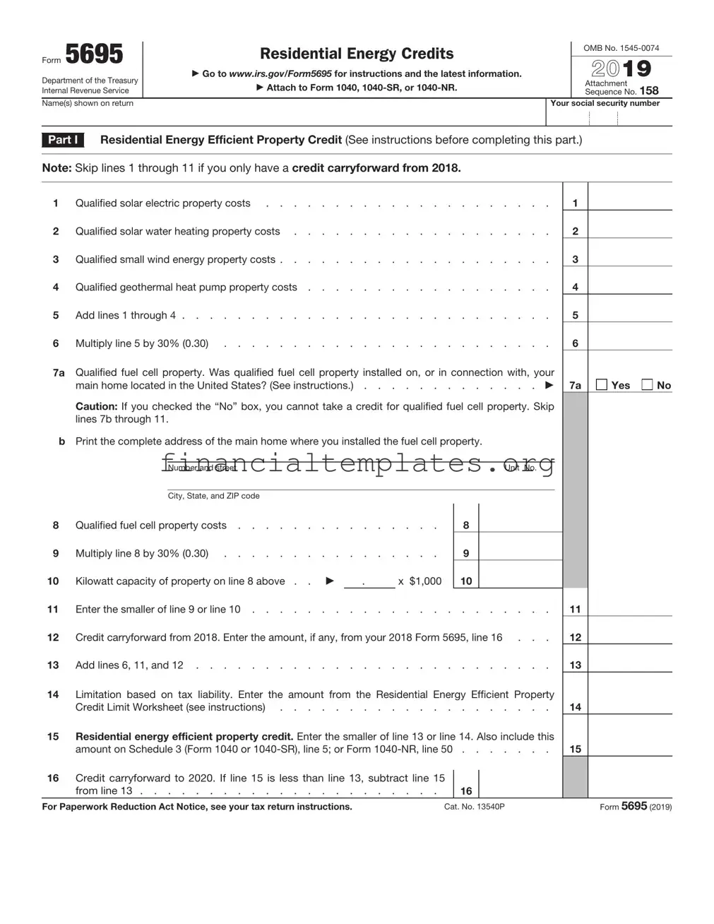 Get IRS 5695 Form
