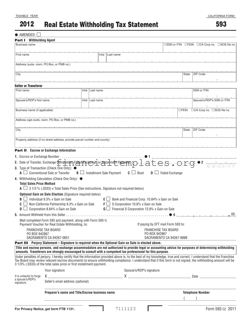 Get Irs 593 V Form