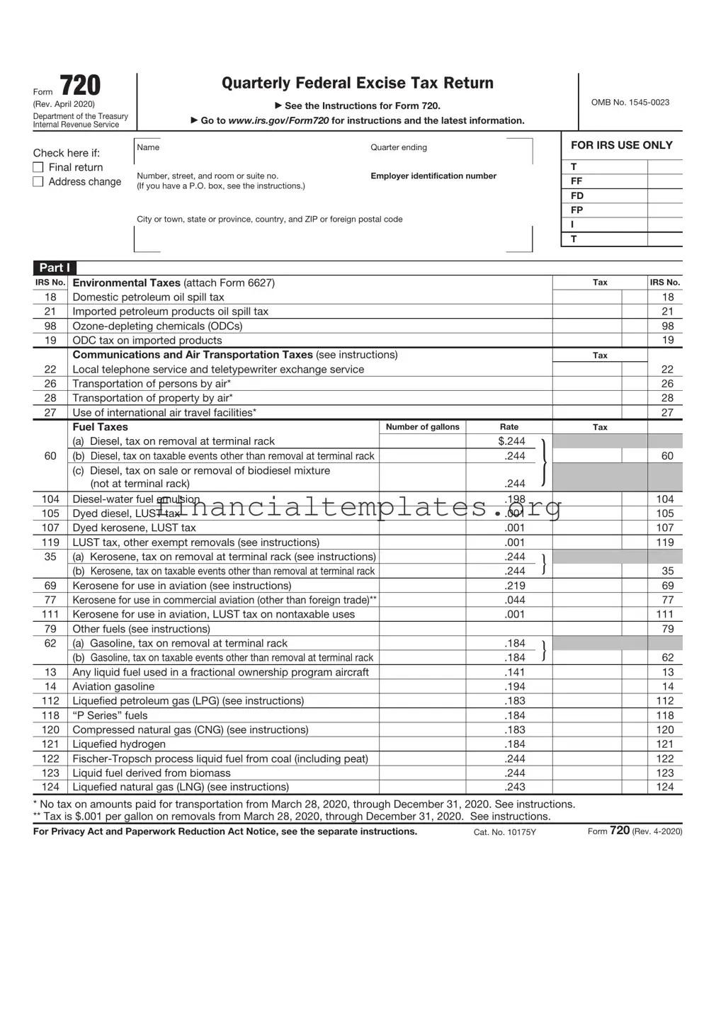 Get IRS 720 Form