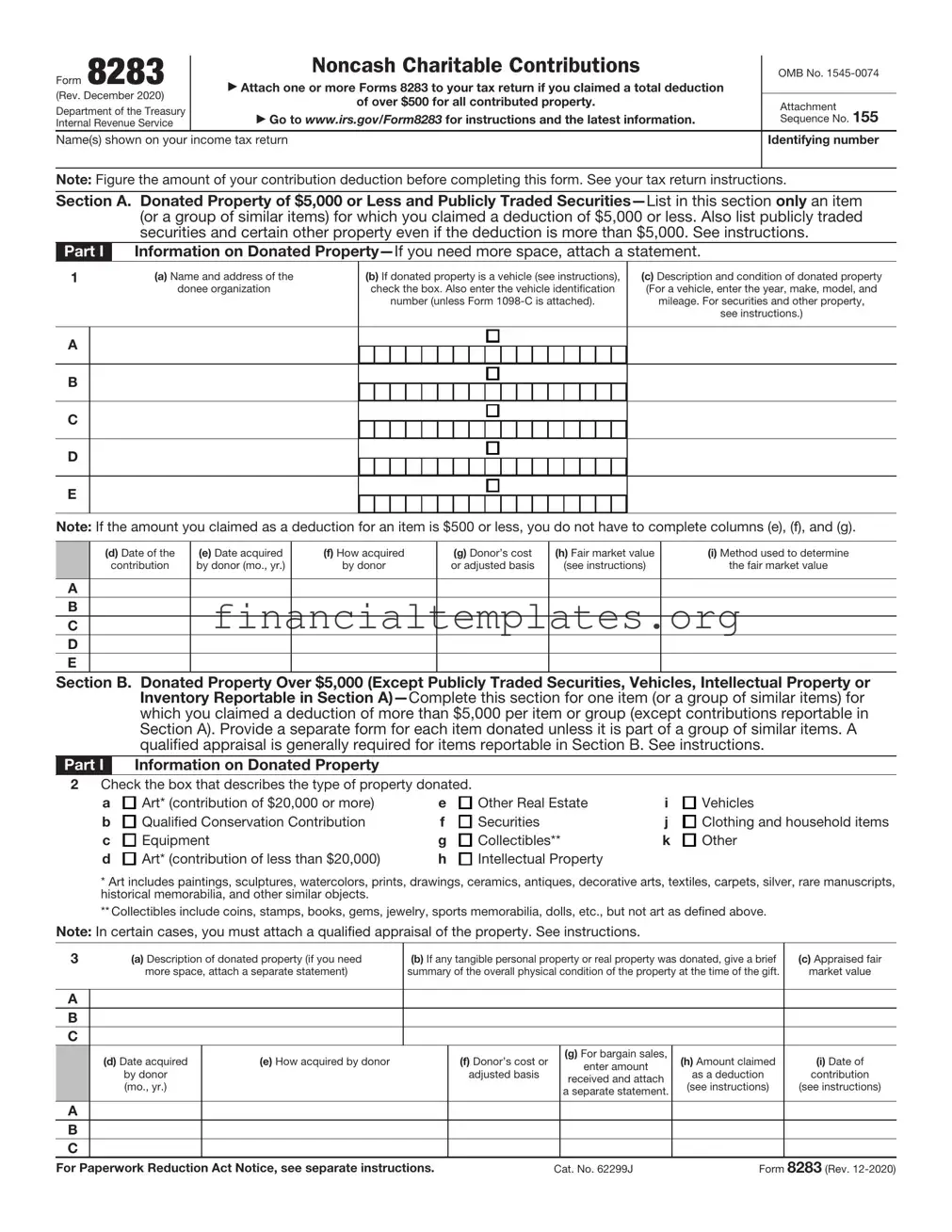Get IRS 8283 Form
