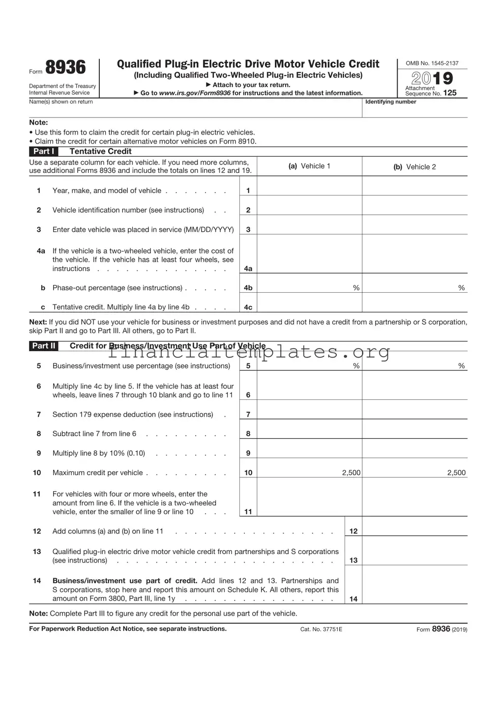 Get IRS 8936 Form