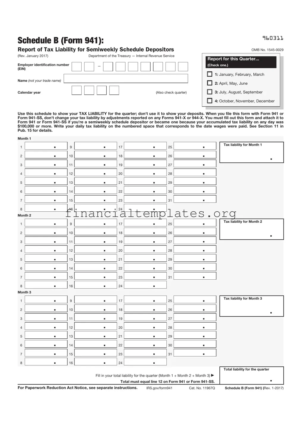 Get IRS Schedule B 941 Form