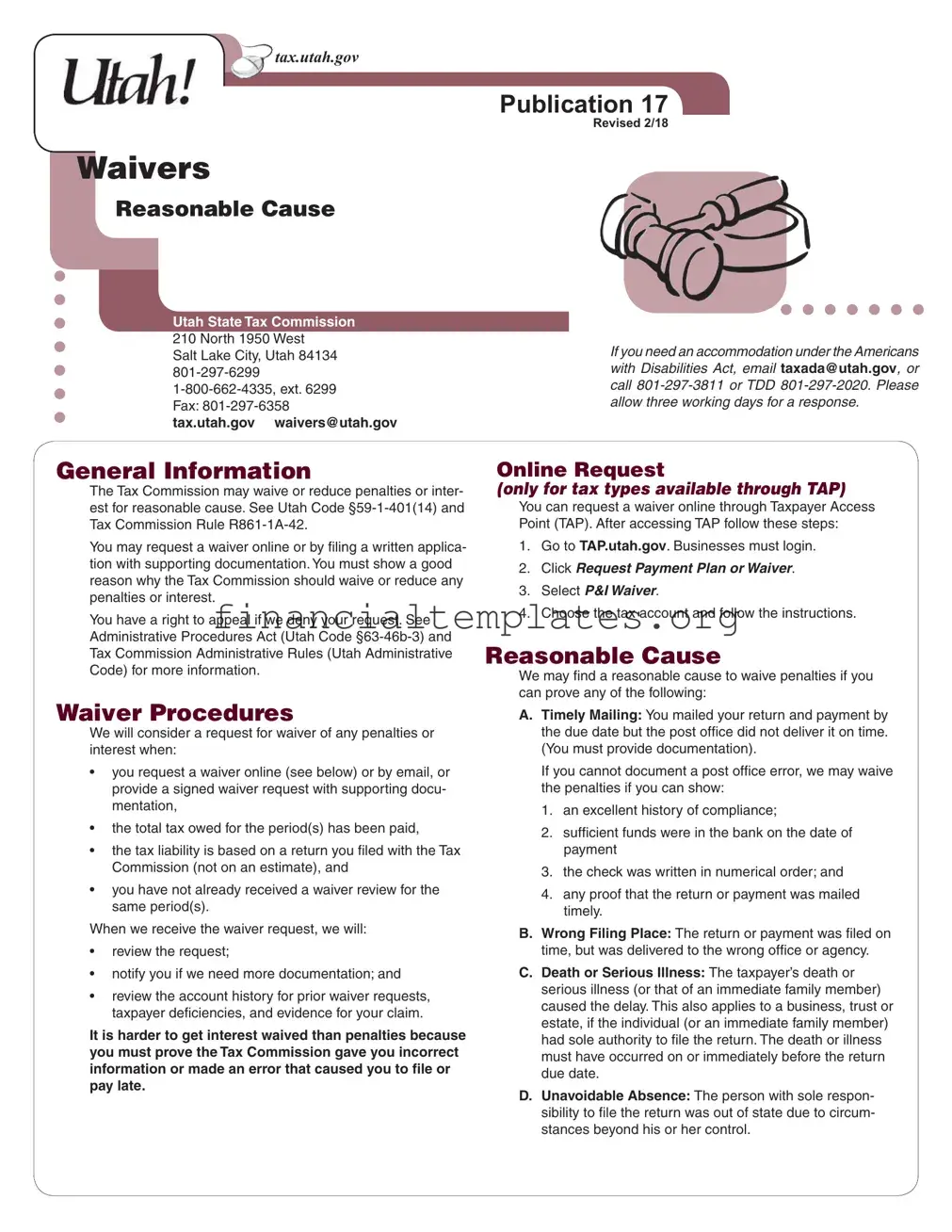 Get Phone Number For Utah State Tax Commission Form