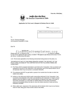 Get 5196 Application Loan Form