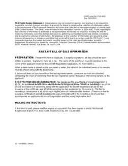 Get Aircraft Bill of Sale AC 8050-2 Form