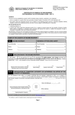 Get Dgt 1 Tax Form