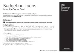 Get Dwp Budgeting Loan Application Form