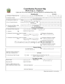 Get Eobi Contribution Payment Slip Form