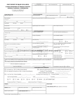 Get First Report Of Injury Florida Form