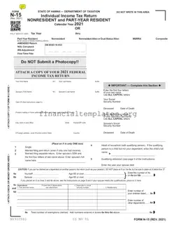 Get Hawaii N15 Tax Form