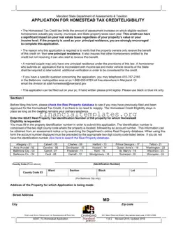 Get Homestead Tax Credit Form