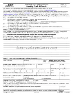 Get IRS 14039 Form