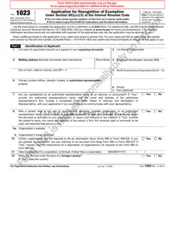 Get IRS 1023 Form