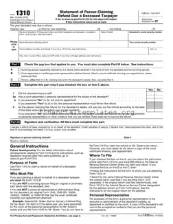 Get IRS 1310 Form