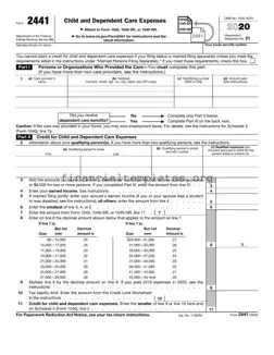 Get IRS 2441 Form