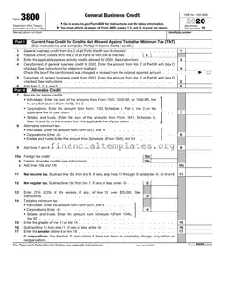 Get IRS 3800 Form