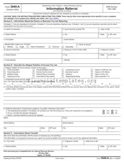 Get IRS 3949-A Form