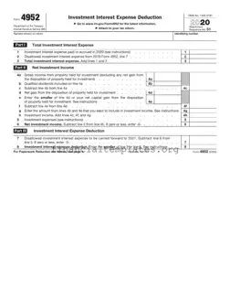 Get IRS 4952 Form