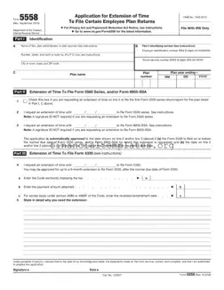 Get IRS 5558 Form