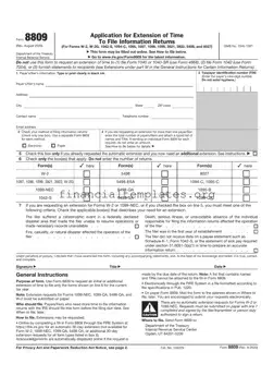 Get IRS 8809 Form