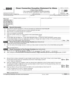 Get IRS 8840 Form