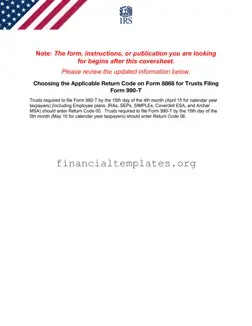 Get IRS 8868 Form