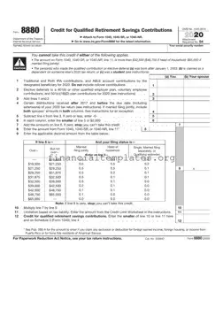 Get IRS 8880 Form