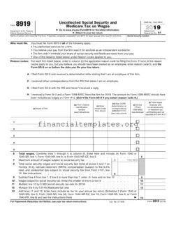 Get IRS 8919 Form