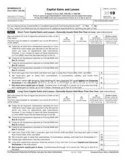 Get IRS Schedule D 1040 or 1040-SR Form