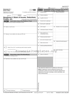 Get IRS Schedule K-1 1041 Form
