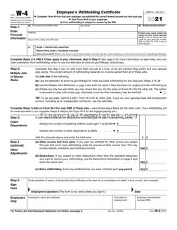 Get IRS W-4 Form