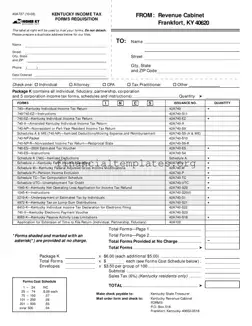 Get Kentucky Tax Requisition Form