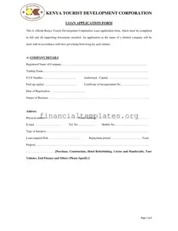 Get Kenya Loan Application Form
