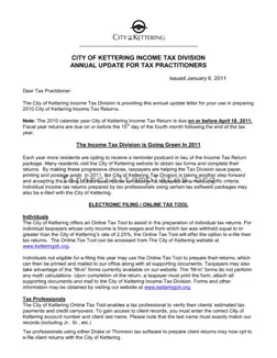Get Kettering City Taxes Form
