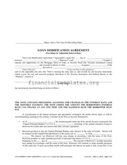 Get Loan Modification Agreement Form