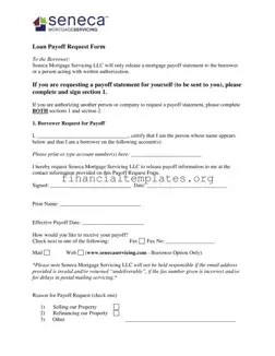 Get Loan Payoff Request Form