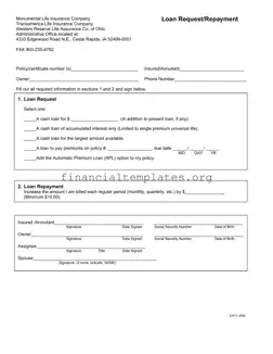 Get Loan Request Repayment Form
