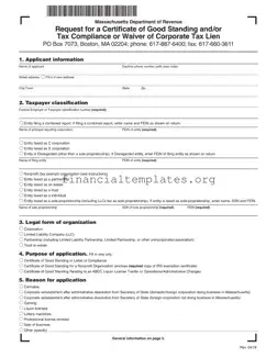 Get Massachusetts Certificate Tax Form