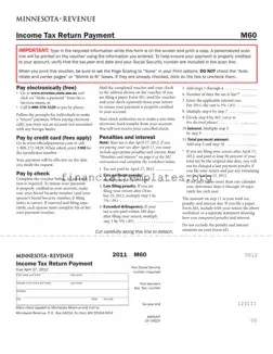 Get Mn Tax Return Payment Form